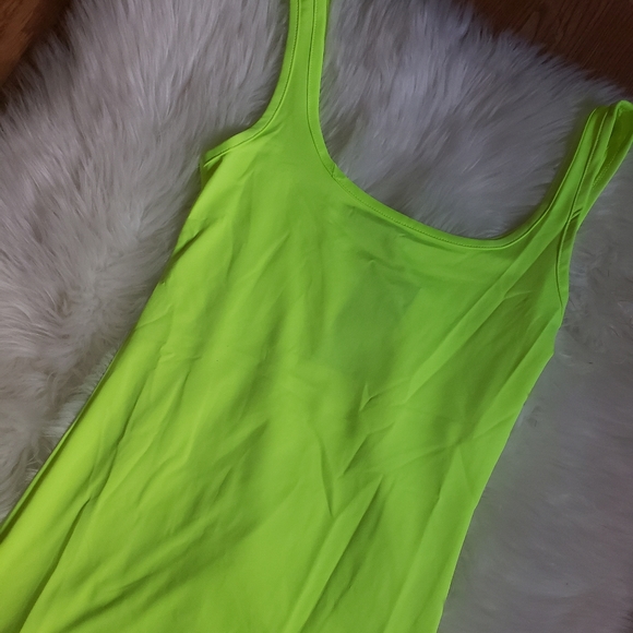 Neon Green Bodycon Dress - Picture 2 of 2